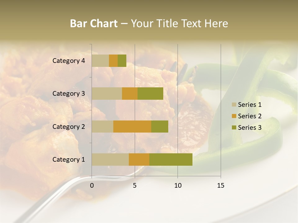 Thai Peanut Chicken Curry With Sliced Green Peppers PowerPoint Template