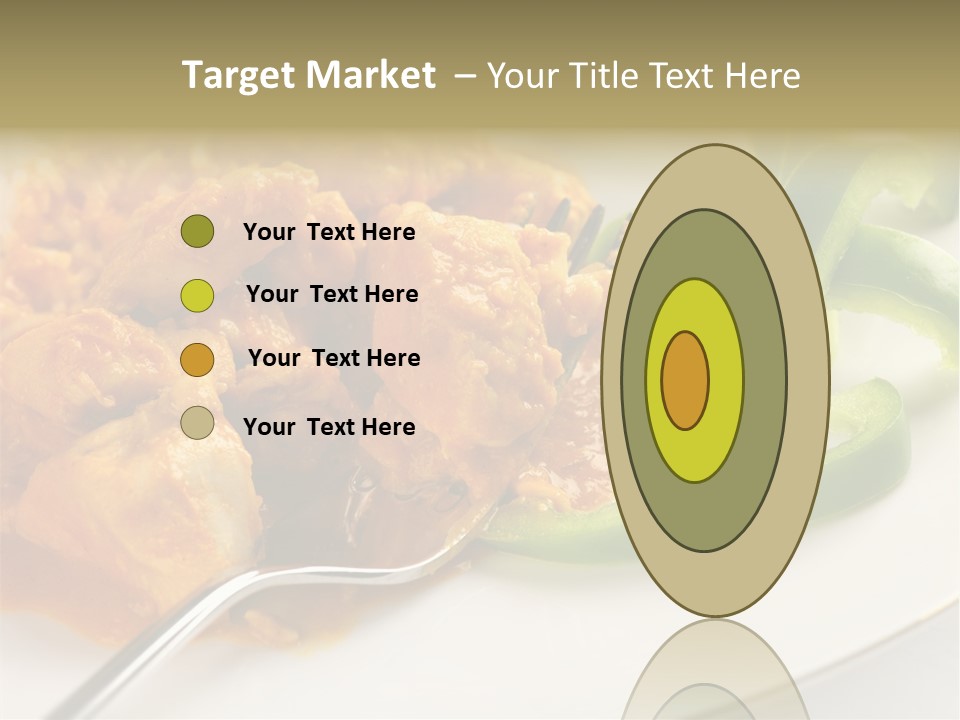 Thai Peanut Chicken Curry With Sliced Green Peppers PowerPoint Template