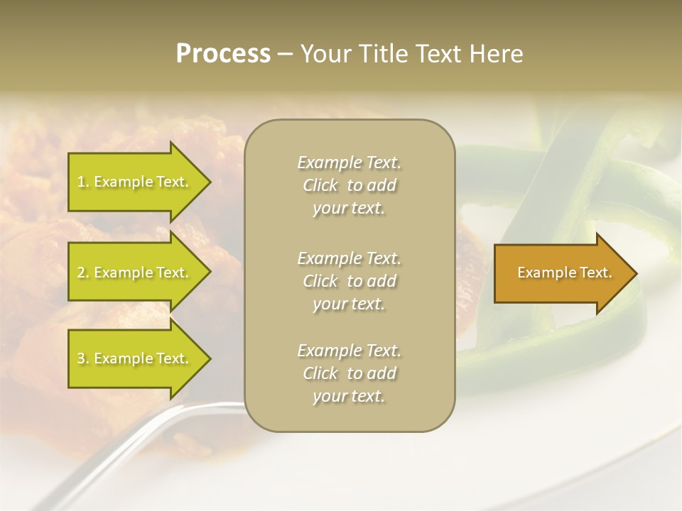 Thai Peanut Chicken Curry With Sliced Green Peppers PowerPoint Template