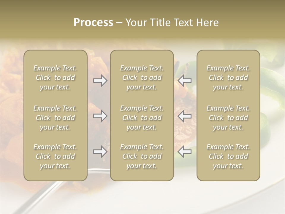 Thai Peanut Chicken Curry With Sliced Green Peppers PowerPoint Template