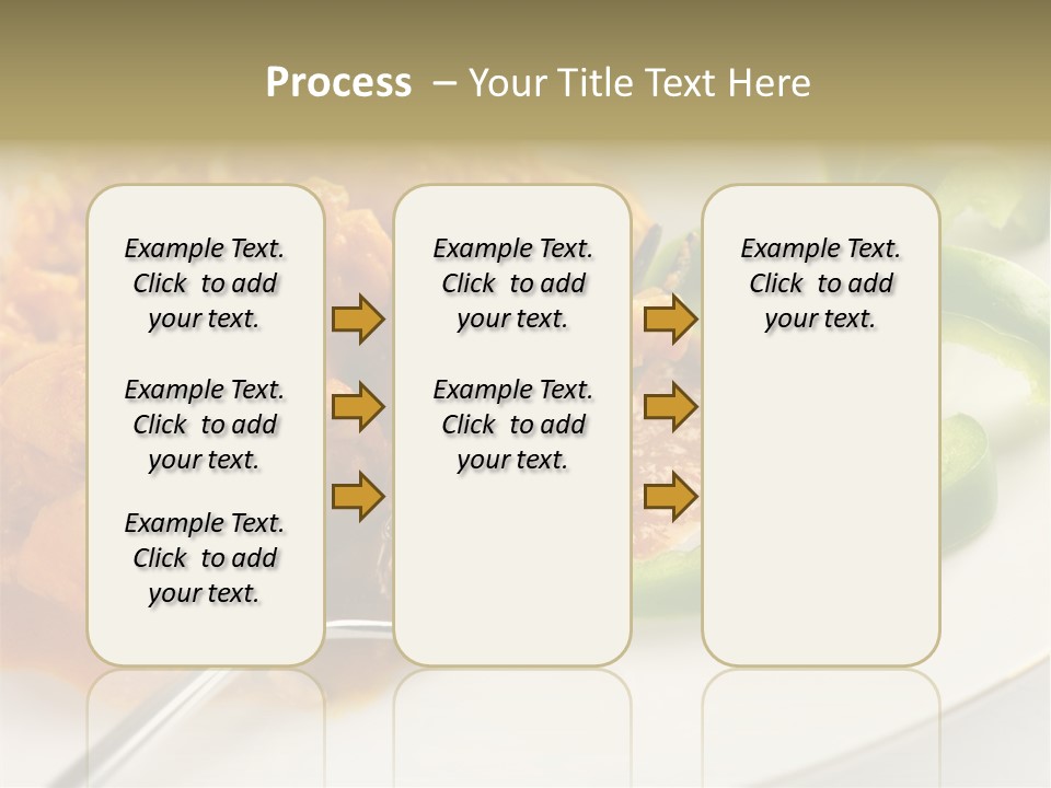 Thai Peanut Chicken Curry With Sliced Green Peppers PowerPoint Template