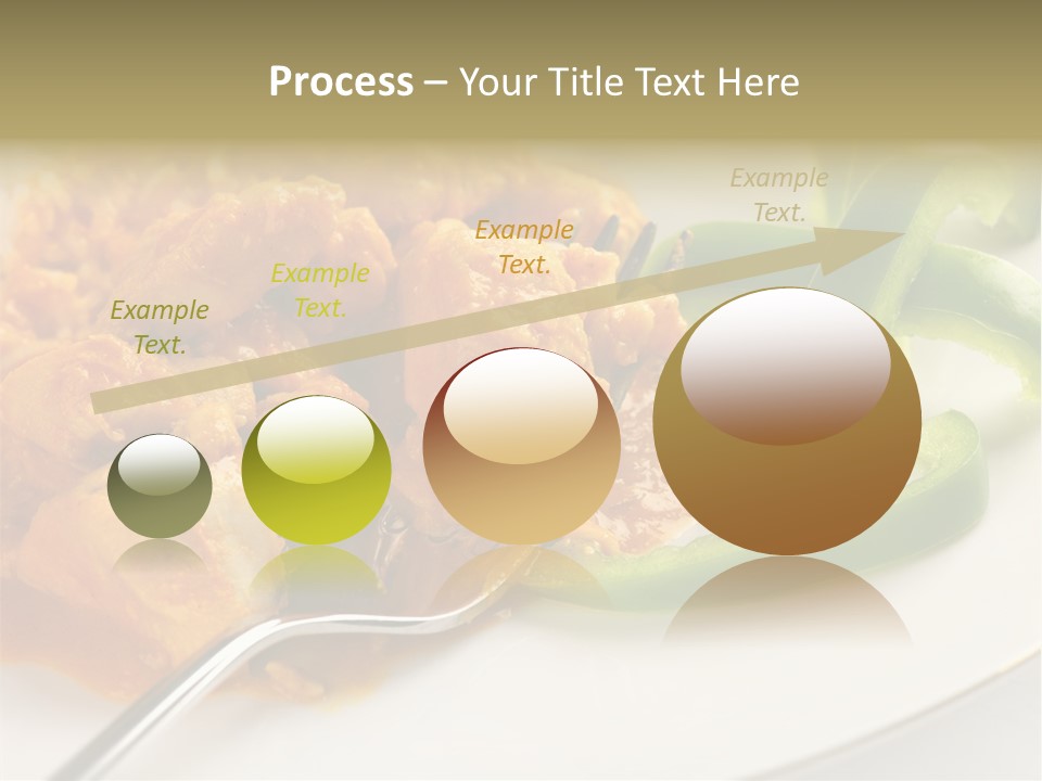 Thai Peanut Chicken Curry With Sliced Green Peppers PowerPoint Template