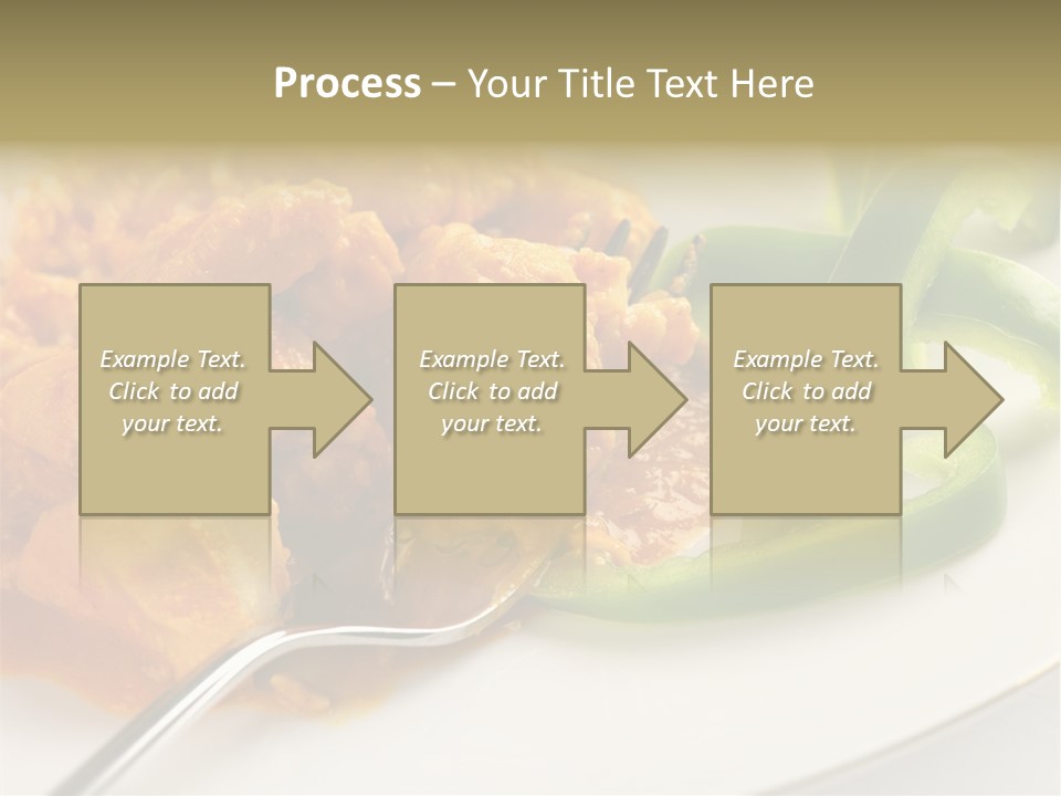 Thai Peanut Chicken Curry With Sliced Green Peppers PowerPoint Template
