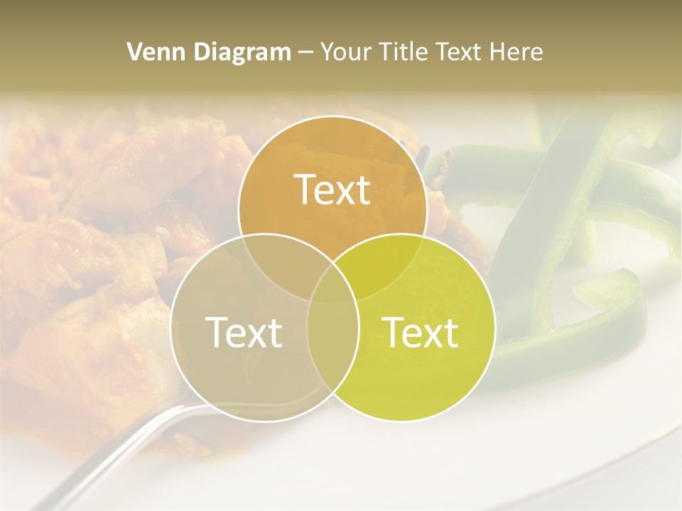 Thai Peanut Chicken Curry With Sliced Green Peppers PowerPoint Template