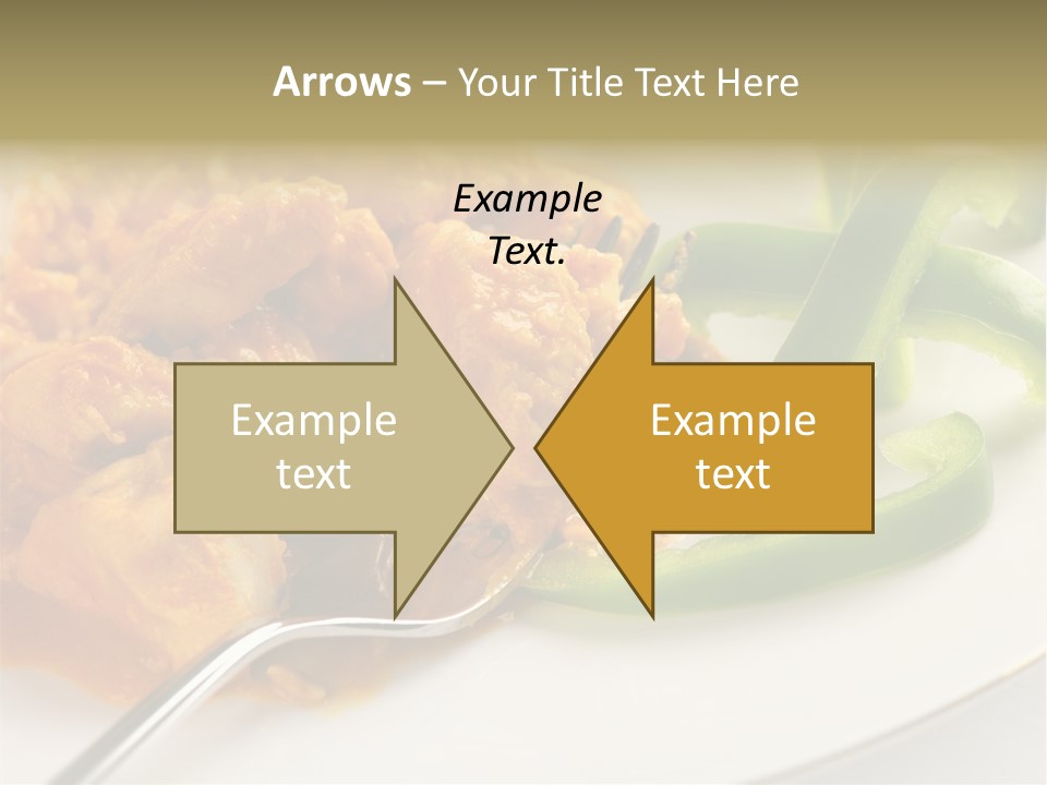 Thai Peanut Chicken Curry With Sliced Green Peppers PowerPoint Template