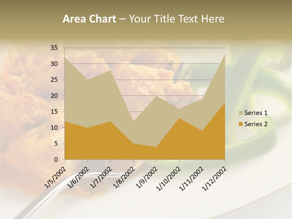 Thai Peanut Chicken Curry With Sliced Green Peppers PowerPoint Template