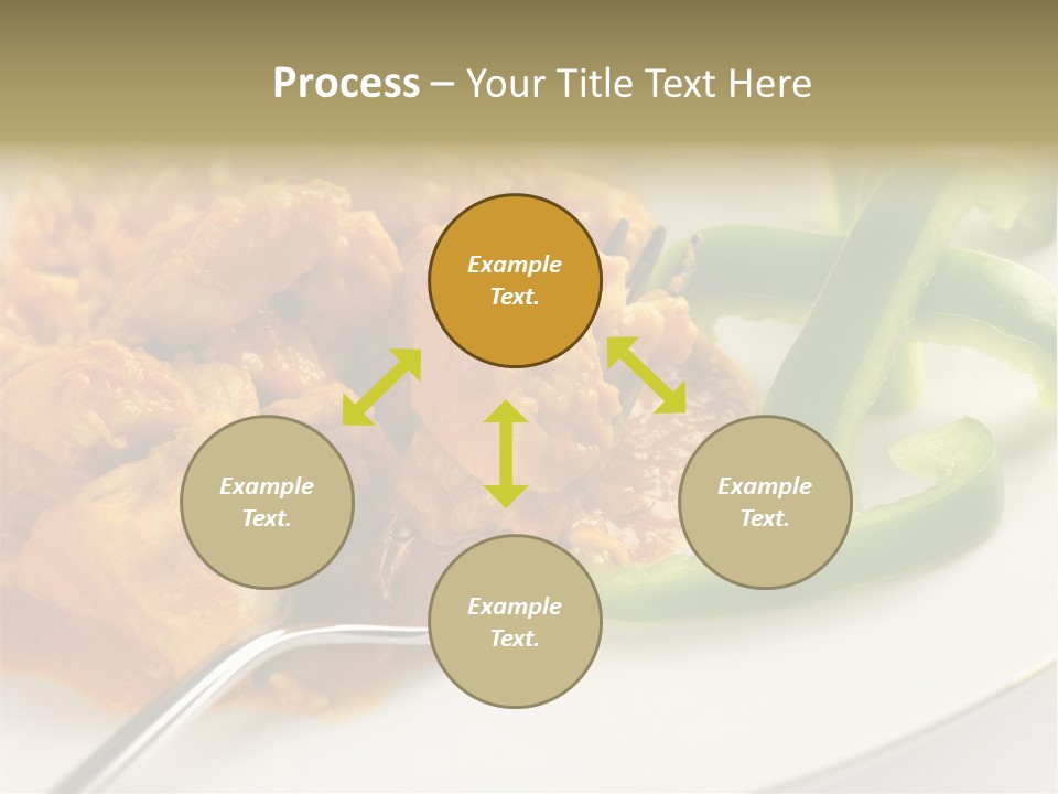 Thai Peanut Chicken Curry With Sliced Green Peppers PowerPoint Template