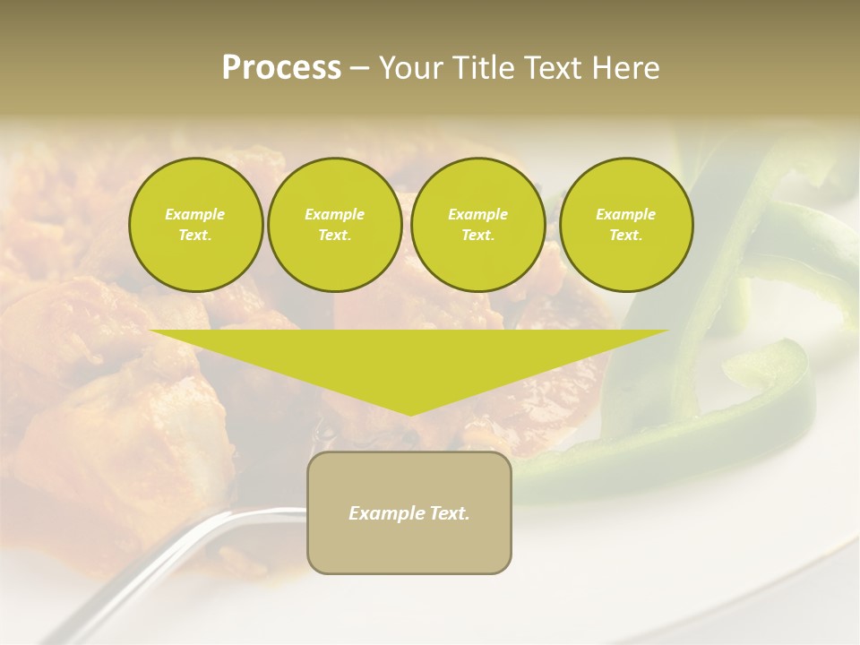 Thai Peanut Chicken Curry With Sliced Green Peppers PowerPoint Template