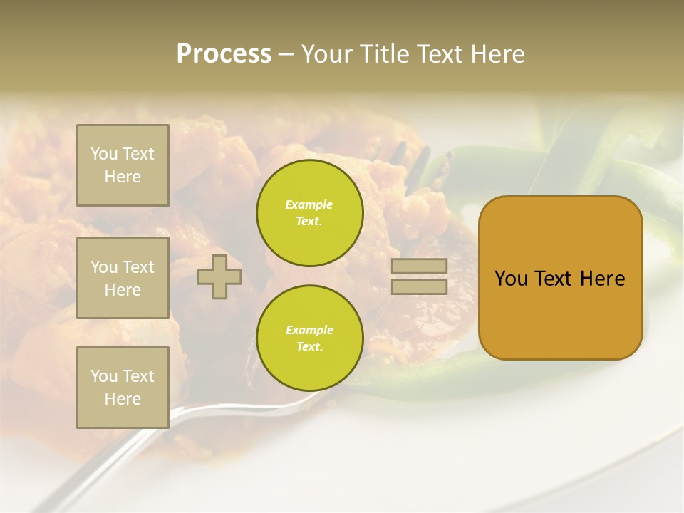Thai Peanut Chicken Curry With Sliced Green Peppers PowerPoint Template