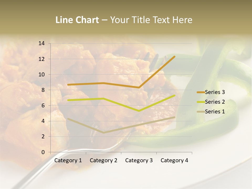 Thai Peanut Chicken Curry With Sliced Green Peppers PowerPoint Template