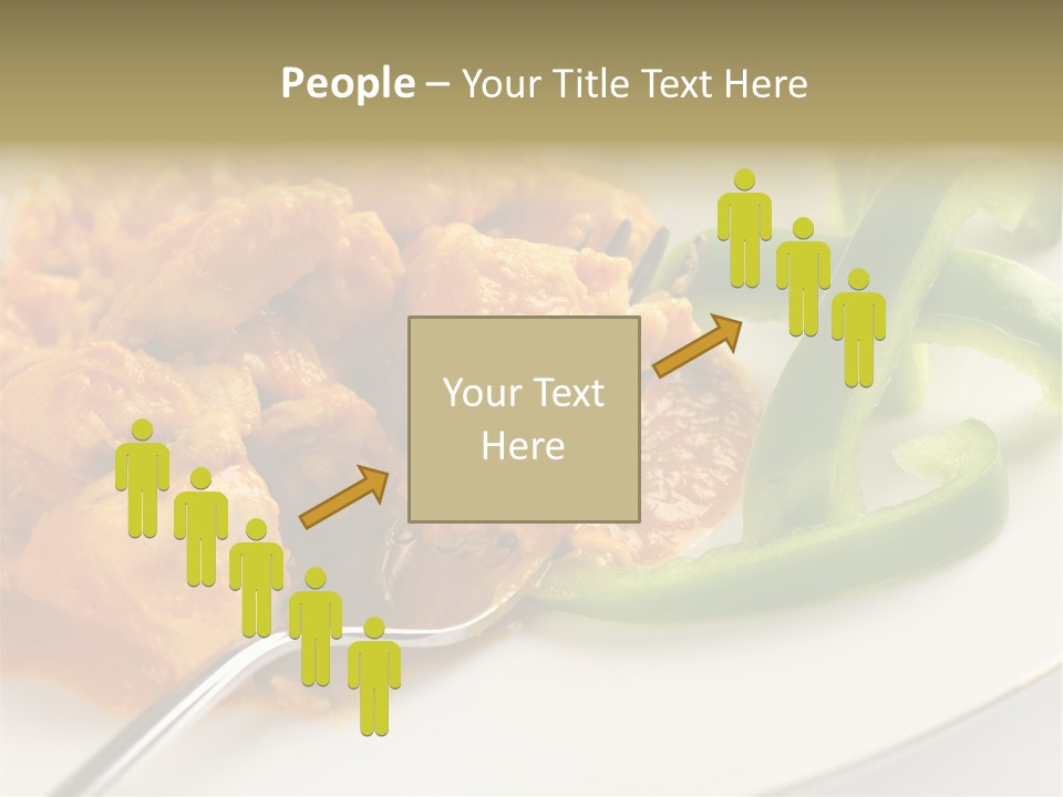 Thai Peanut Chicken Curry With Sliced Green Peppers PowerPoint Template