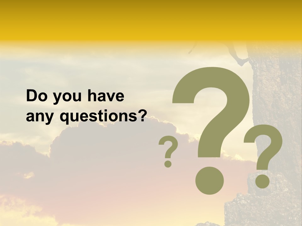 Girl Climbing On The Rock On Sunset Background PowerPoint Template