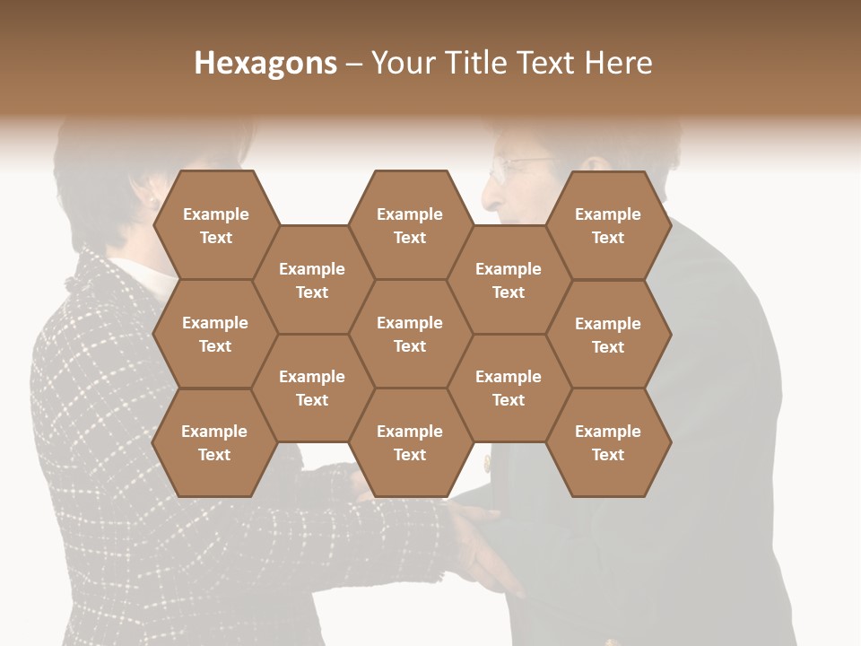 Senior Executive Partners Or Care Giver And Mature Woman PowerPoint Template