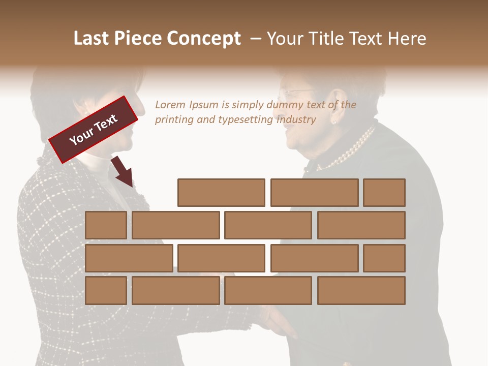 Senior Executive Partners Or Care Giver And Mature Woman PowerPoint Template