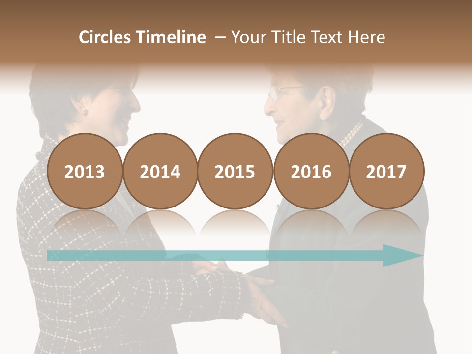 Senior Executive Partners Or Care Giver And Mature Woman PowerPoint Template