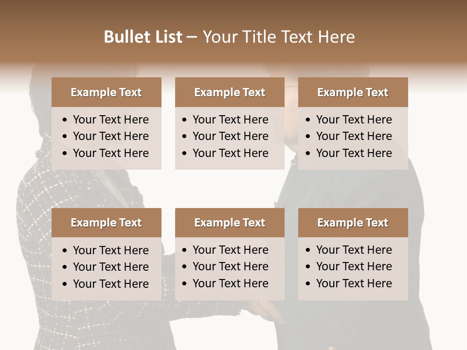 Senior Executive Partners Or Care Giver And Mature Woman PowerPoint Template