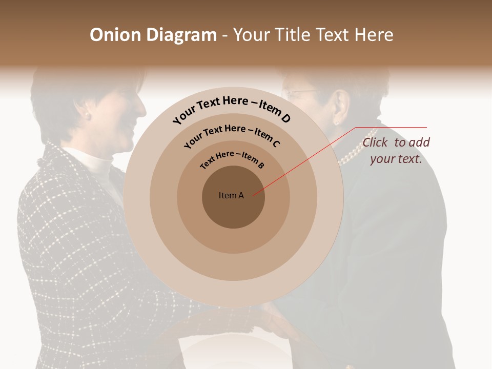 Senior Executive Partners Or Care Giver And Mature Woman PowerPoint Template