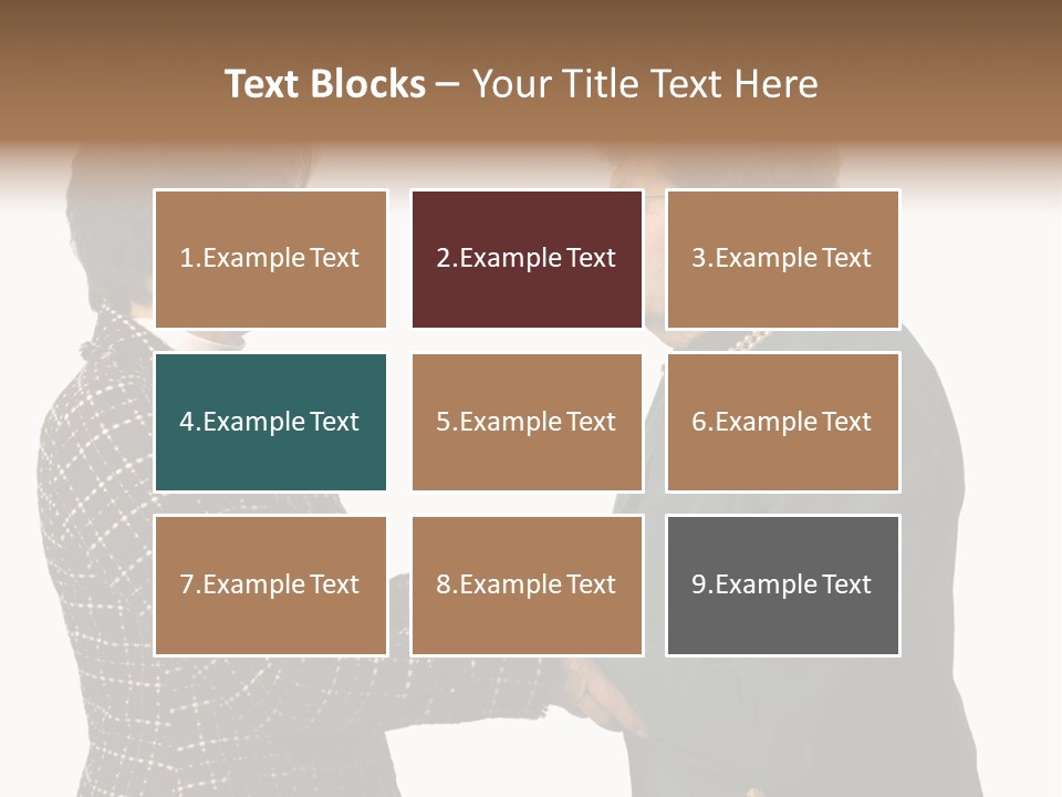 Senior Executive Partners Or Care Giver And Mature Woman PowerPoint Template