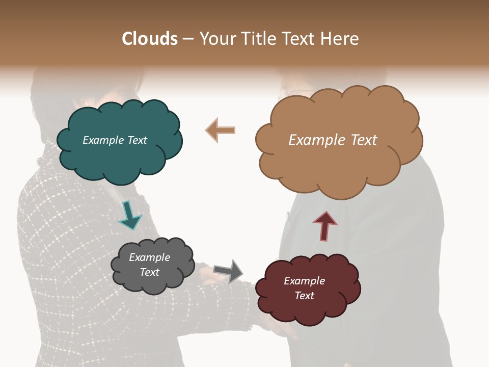 Senior Executive Partners Or Care Giver And Mature Woman PowerPoint Template