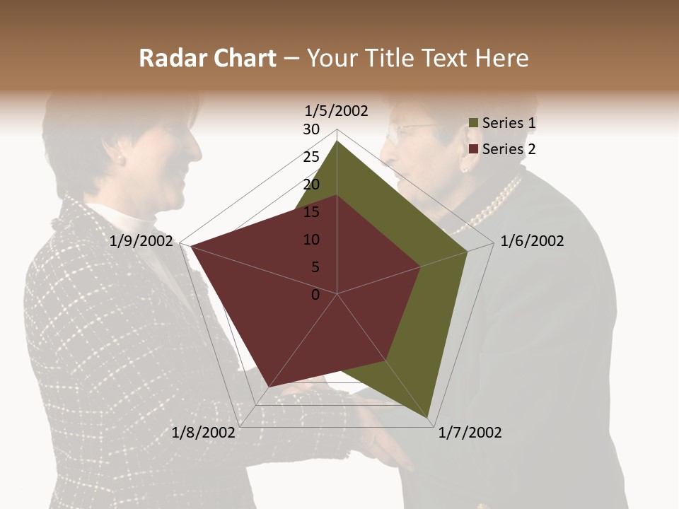 Senior Executive Partners Or Care Giver And Mature Woman PowerPoint Template
