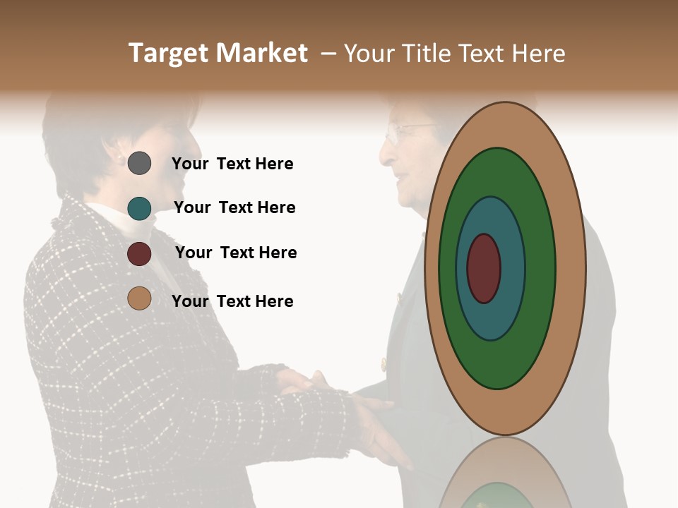 Senior Executive Partners Or Care Giver And Mature Woman PowerPoint Template