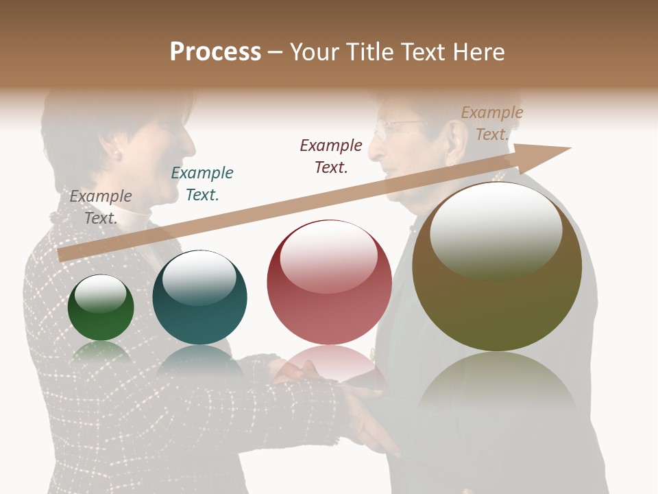 Senior Executive Partners Or Care Giver And Mature Woman PowerPoint Template