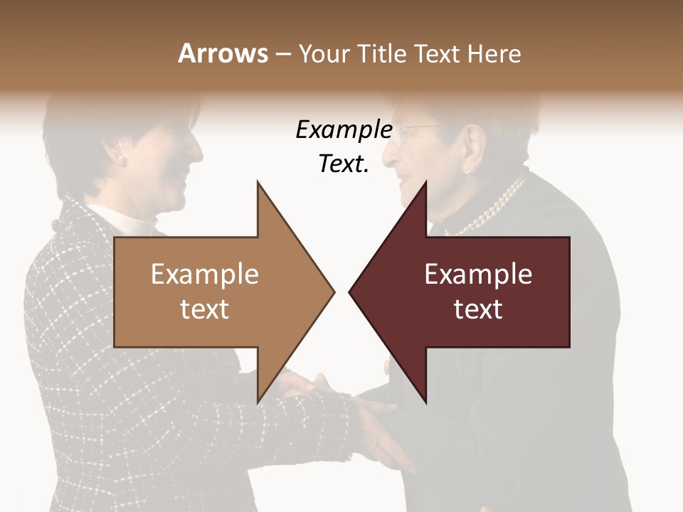 Senior Executive Partners Or Care Giver And Mature Woman PowerPoint Template