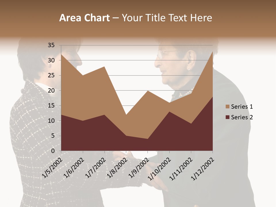 Senior Executive Partners Or Care Giver And Mature Woman PowerPoint Template