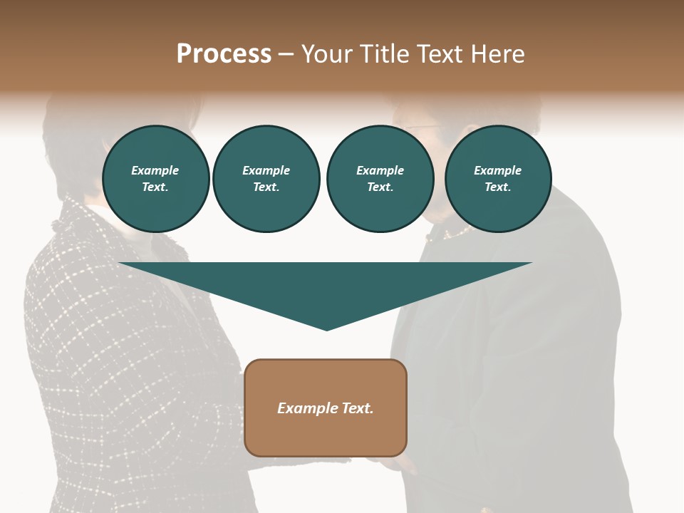 Senior Executive Partners Or Care Giver And Mature Woman PowerPoint Template