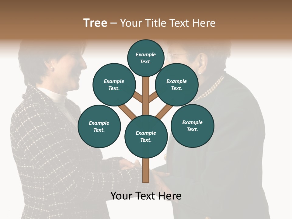 Senior Executive Partners Or Care Giver And Mature Woman PowerPoint Template