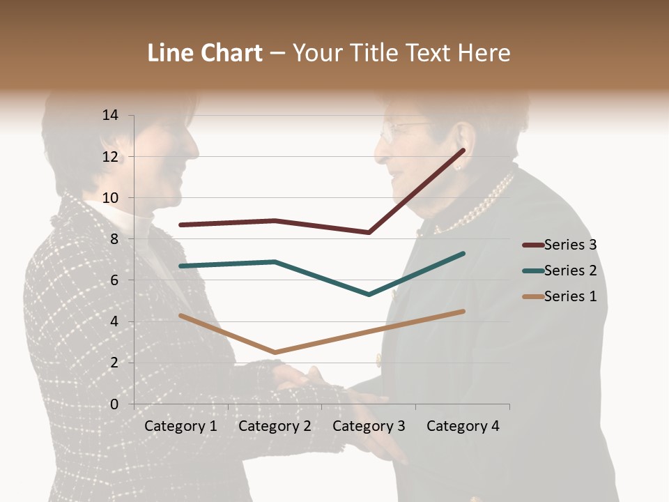 Senior Executive Partners Or Care Giver And Mature Woman PowerPoint Template