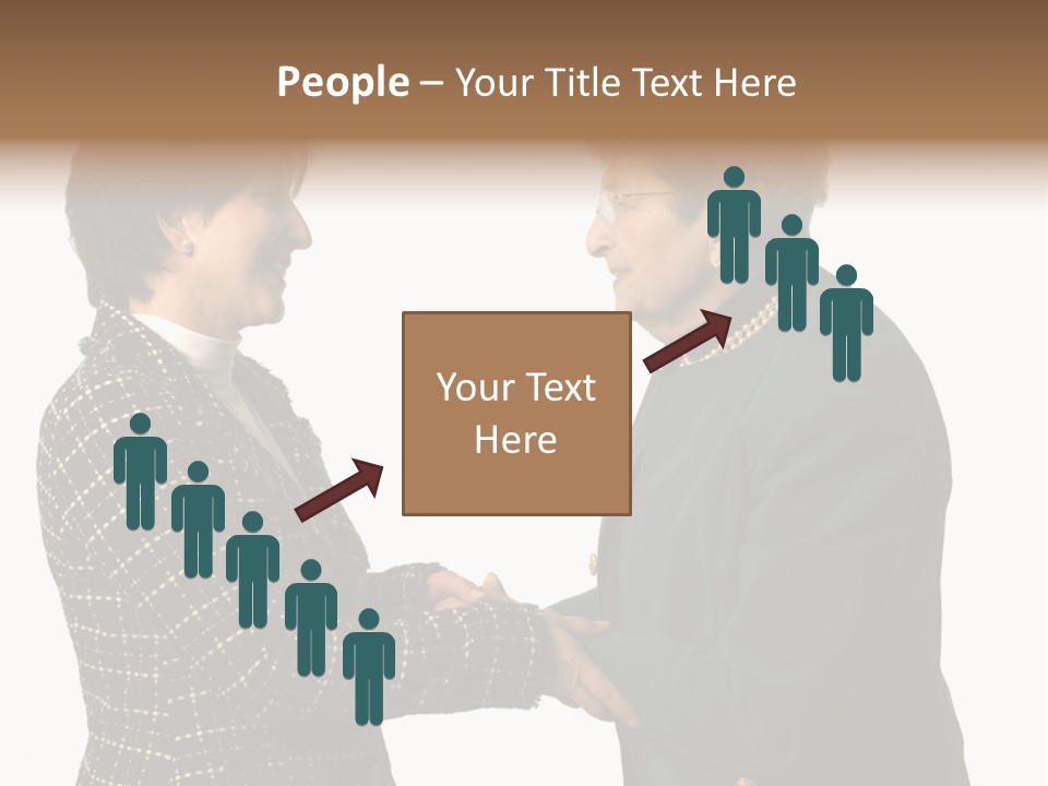 Senior Executive Partners Or Care Giver And Mature Woman PowerPoint Template