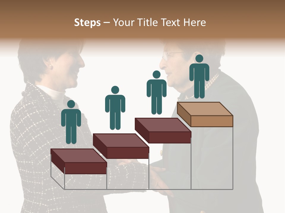 Senior Executive Partners Or Care Giver And Mature Woman PowerPoint Template