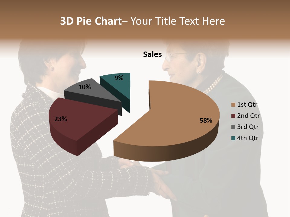 Senior Executive Partners Or Care Giver And Mature Woman PowerPoint Template