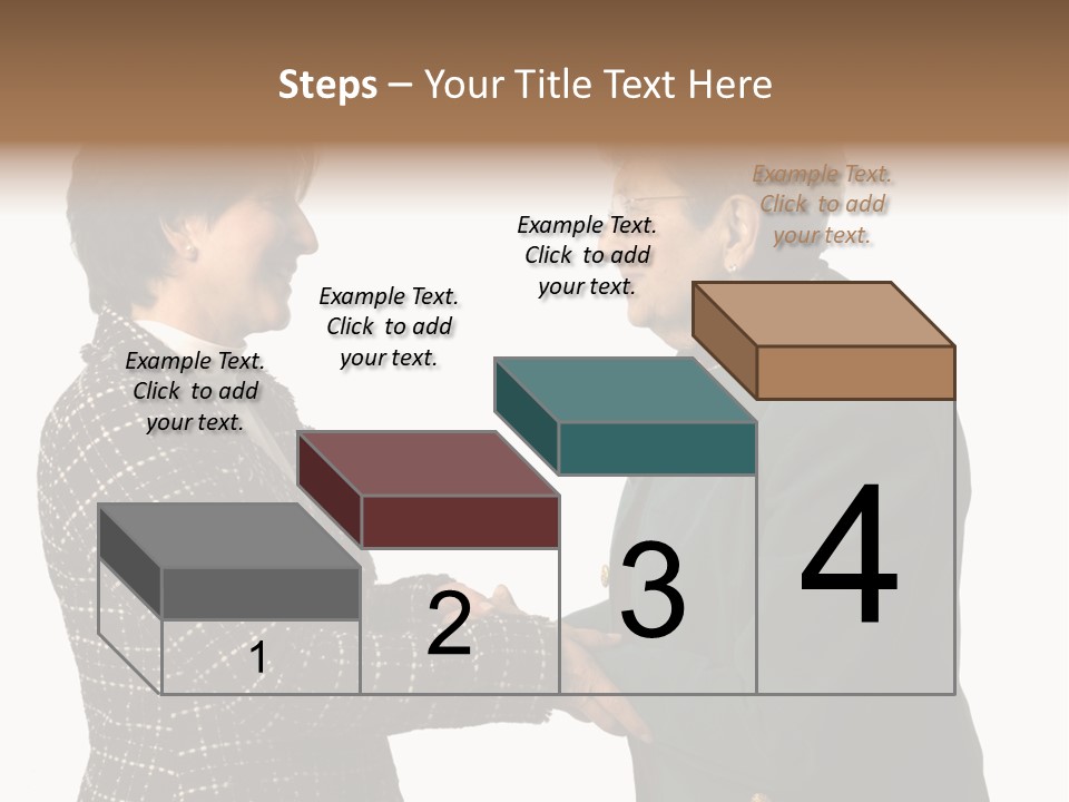 Senior Executive Partners Or Care Giver And Mature Woman PowerPoint Template