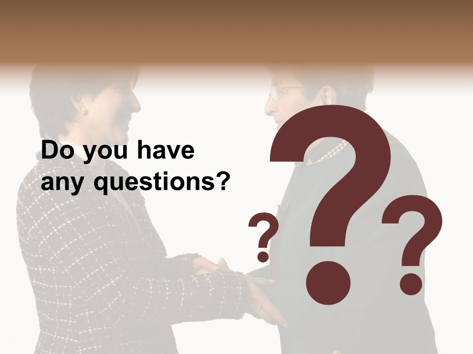 Senior Executive Partners Or Care Giver And Mature Woman PowerPoint Template