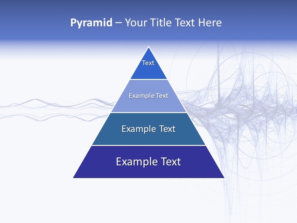 Blue Energy Impulse On White Background PowerPoint Template
