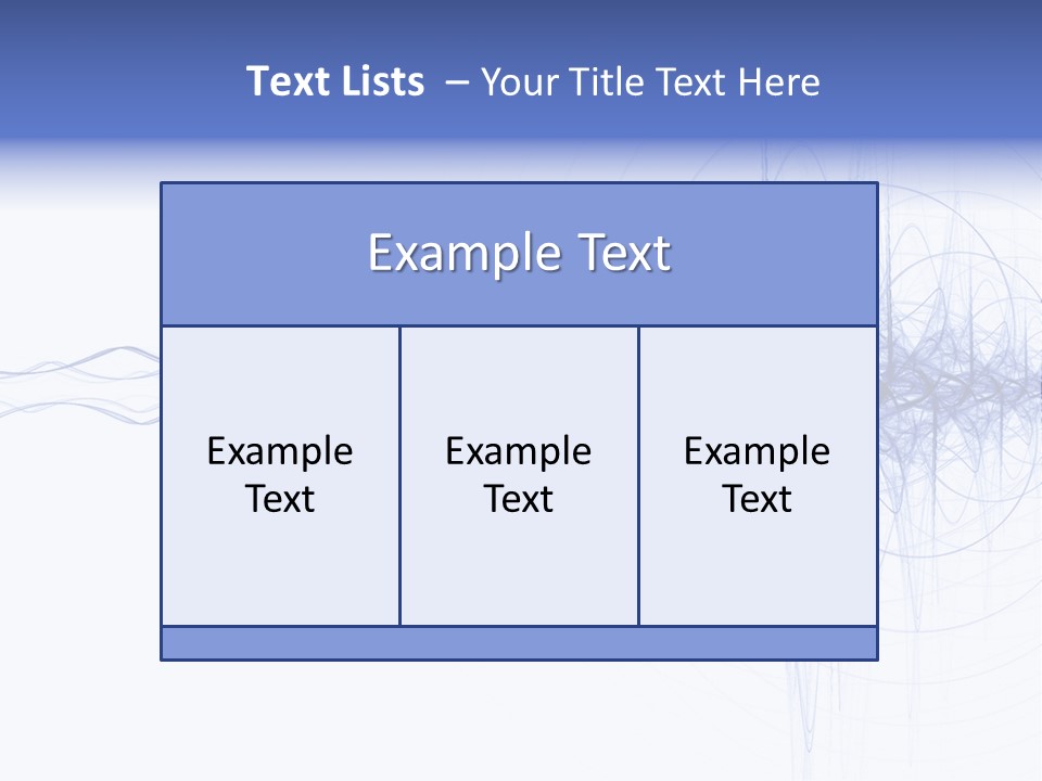 Blue Energy Impulse On White Background PowerPoint Template