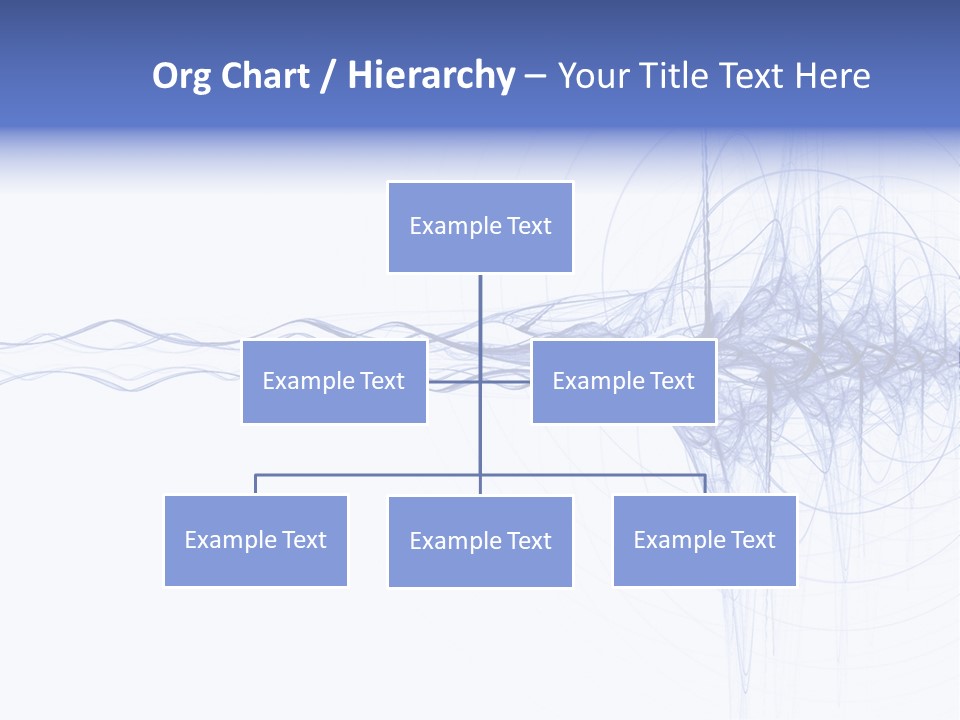 Blue Energy Impulse On White Background PowerPoint Template