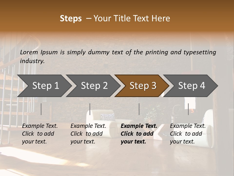 View Of Living Room With Fireplace And Old Stone Wall And Modern Television PowerPoint Template