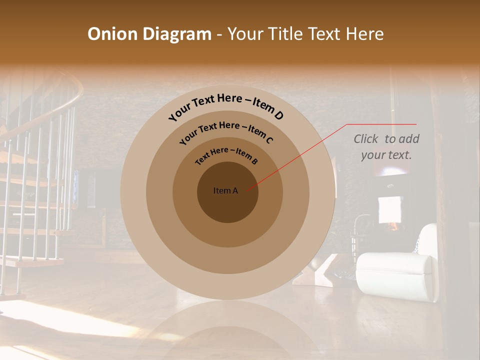 View Of Living Room With Fireplace And Old Stone Wall And Modern Television PowerPoint Template