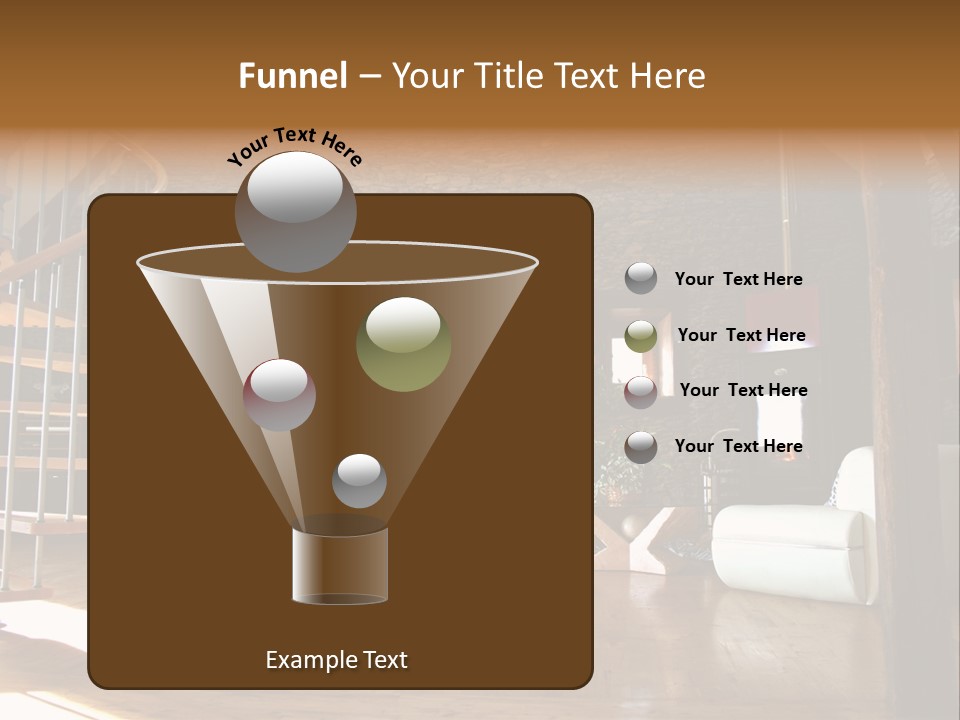 View Of Living Room With Fireplace And Old Stone Wall And Modern Television PowerPoint Template