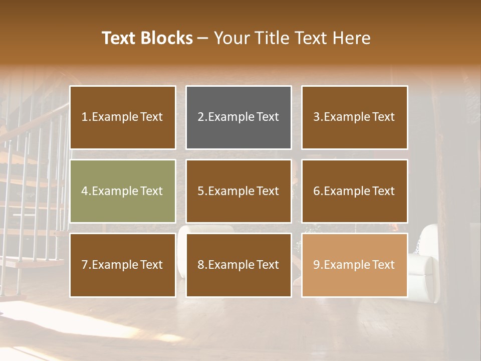 View Of Living Room With Fireplace And Old Stone Wall And Modern Television PowerPoint Template