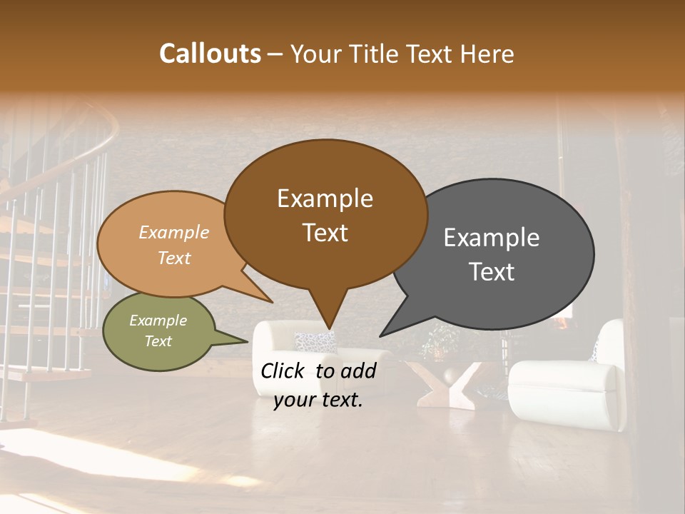 View Of Living Room With Fireplace And Old Stone Wall And Modern Television PowerPoint Template