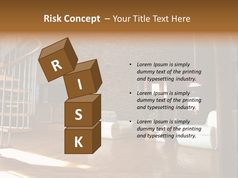 View Of Living Room With Fireplace And Old Stone Wall And Modern Television PowerPoint Template