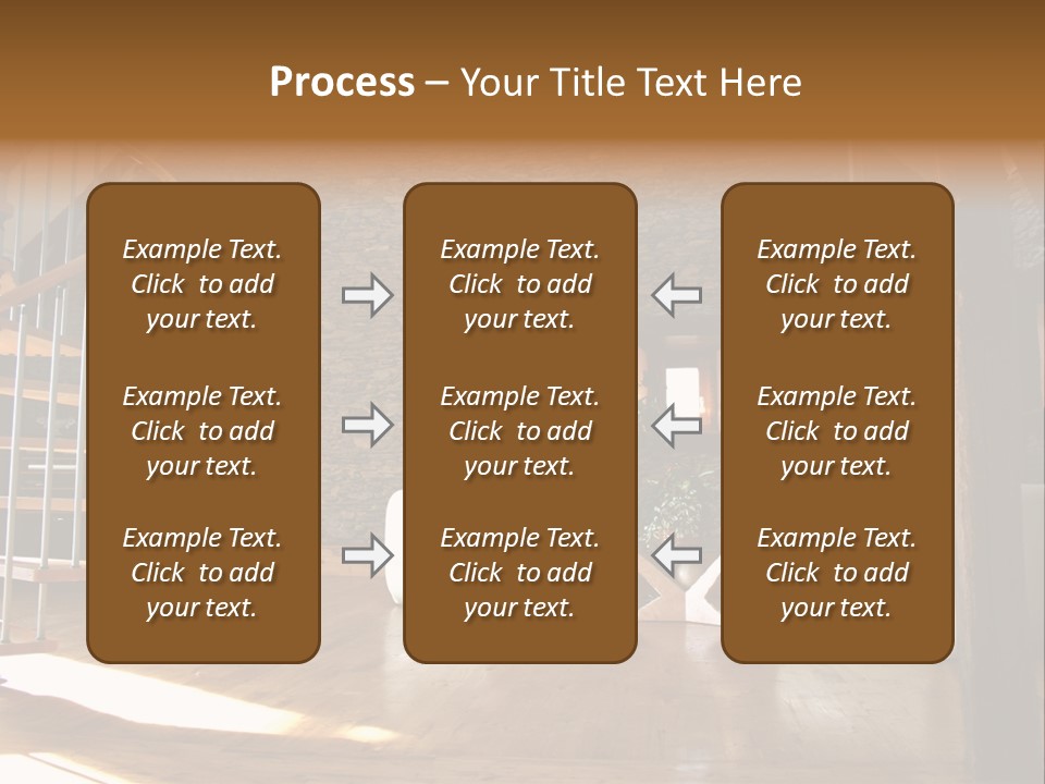 View Of Living Room With Fireplace And Old Stone Wall And Modern Television PowerPoint Template