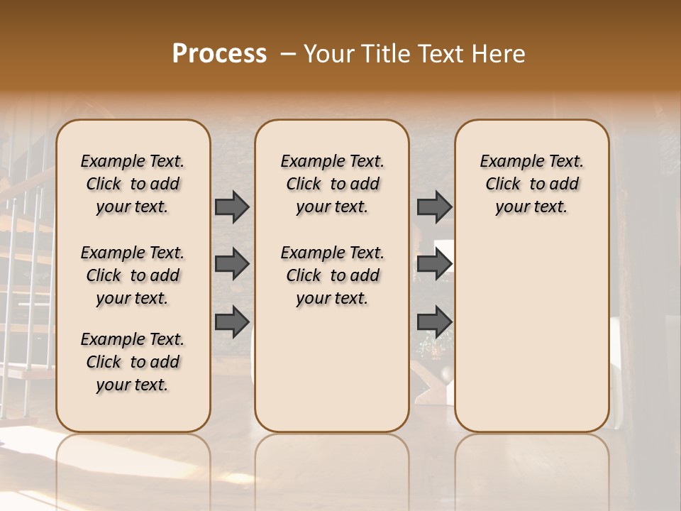 View Of Living Room With Fireplace And Old Stone Wall And Modern Television PowerPoint Template