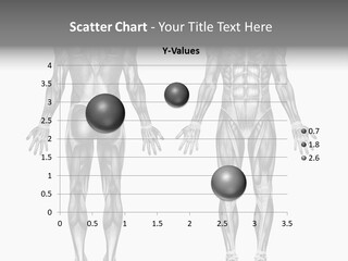 Male Muscles - Pencil Drawing Style - 3D Render - Special Shaders Were Used During The Rendering Process To Create The Appearance Of A Pencil Drawing. PowerPoint Template