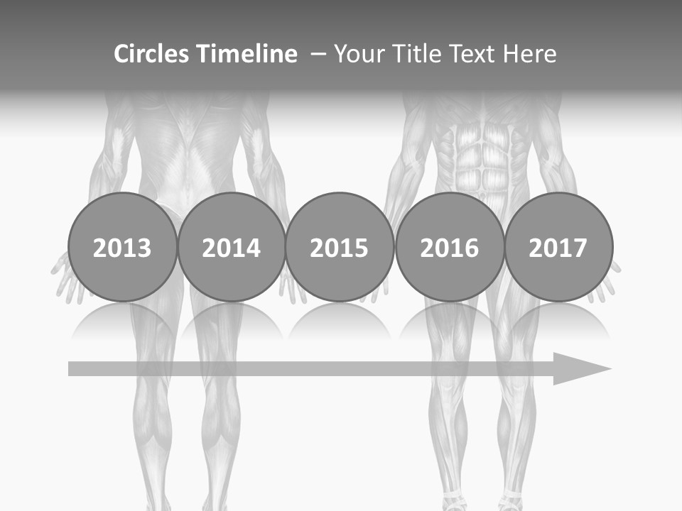 Male Muscles - Pencil Drawing Style - 3D Render - Special Shaders Were Used During The Rendering Process To Create The Appearance Of A Pencil Drawing. PowerPoint Template