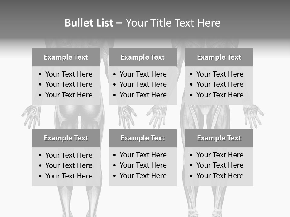 Male Muscles - Pencil Drawing Style - 3D Render - Special Shaders Were Used During The Rendering Process To Create The Appearance Of A Pencil Drawing. PowerPoint Template
